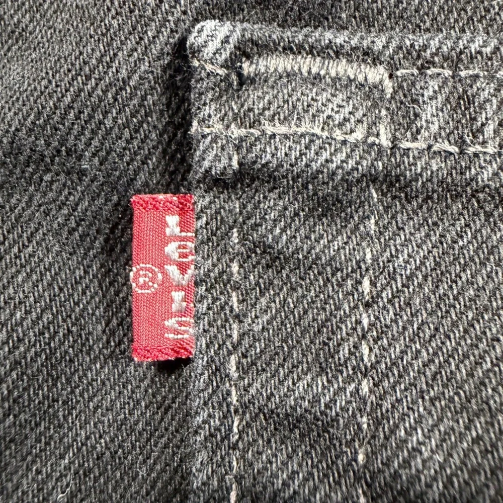 Vtg 90s Levis 550 Men Black Relaxed Fit Jeans 42x30 (Fit 40x30) USA Made Red Tab